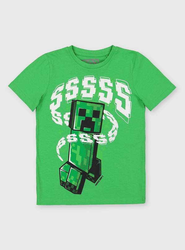 Minecraft Green Creeper Graphic T-Shirt - 5 years